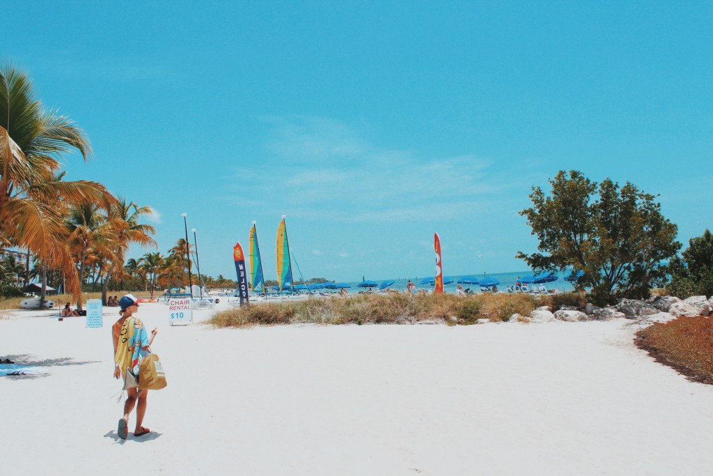 Plaża na Key West/ Floryda. Key West beach/ Florida.