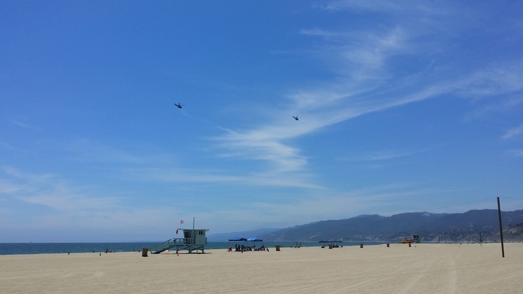 Plaża w Santa Monica/ Los Angeles/ Kalifornia.
